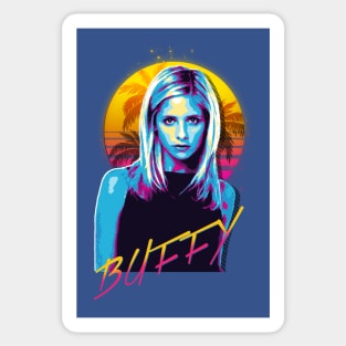 Buffy 80s Stye Sticker
